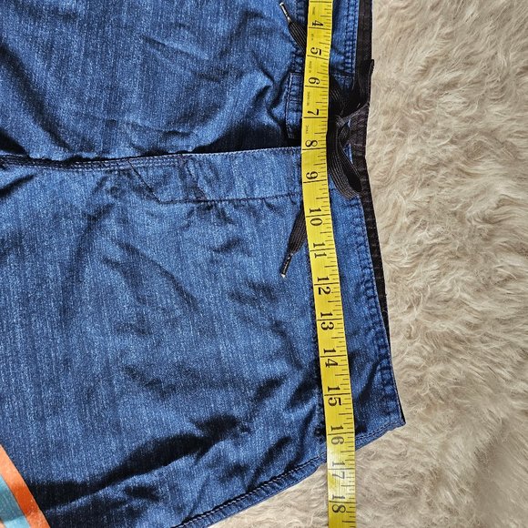 O'Nell Men's Blue Quick Dry Board Swim Truck Shorts Size 32 - Picture 4 of 8